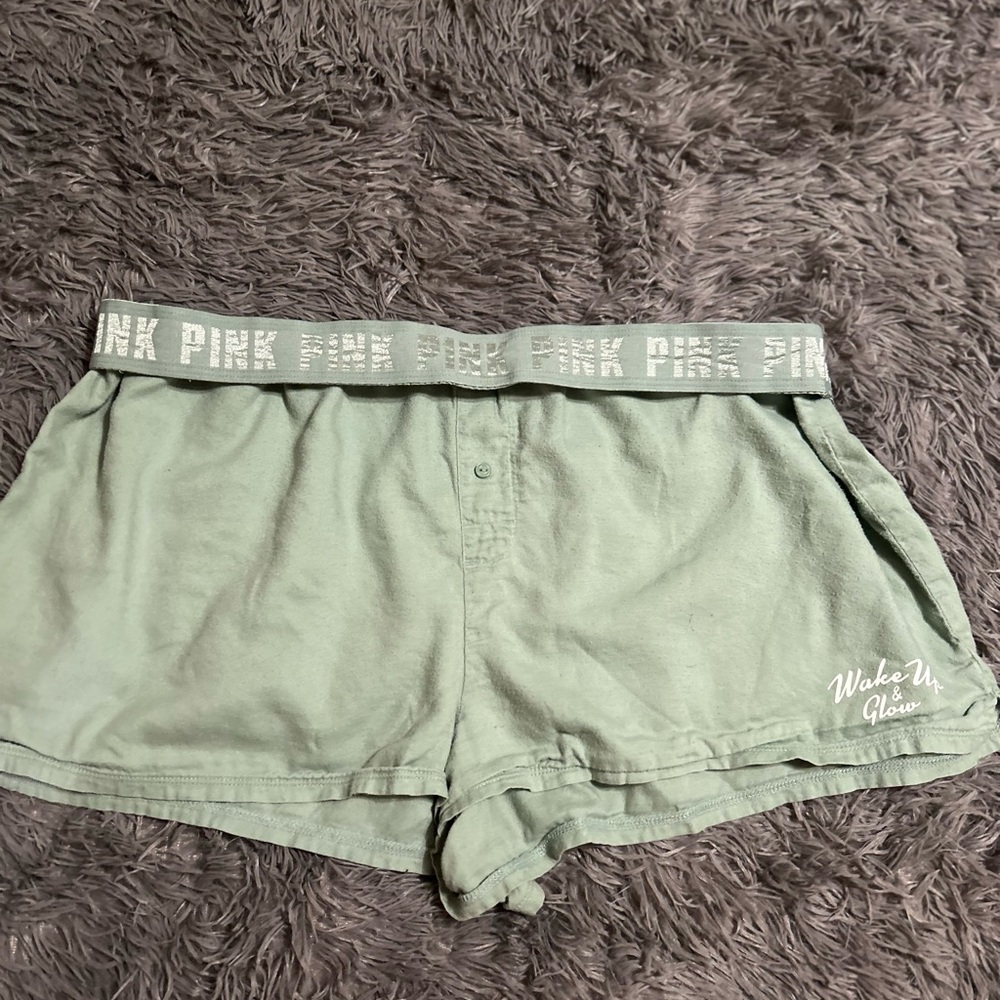 PINK Victoria's Secret Women's Green Shorts